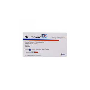 Neurobion 100mg/100mg/10mg caja con 5 jeringas de solución inyectable ...