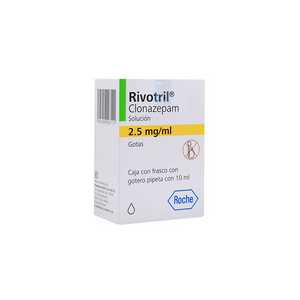 Rivotril 2.5mg/ml caja con frasco 1 gotero 10ml | Vitau