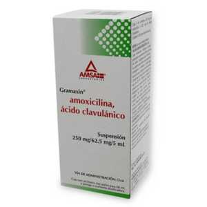 Gramaxin 250/62.5mgc caja con 1 frasco de 60ml | Mejor Precio en Vitau