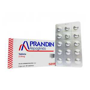 Prandin 2mg caja con 30 tabletas | Mejor Precio en Vitau