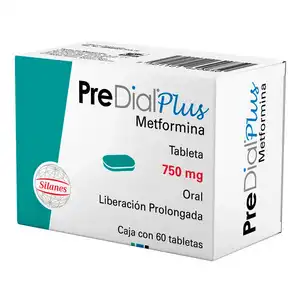 Predial Plus 750 mg caja 60 tabletas de liberación prolongada | Precio ...