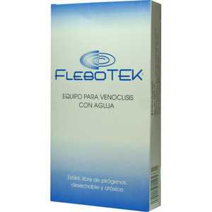 Flebotek equipo para venoclisis con aguja bolsa con 1 pieza | Vitau