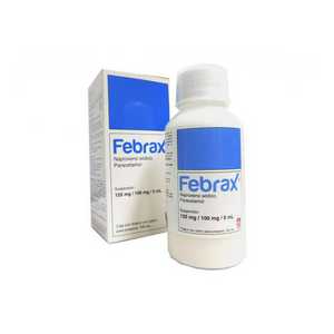 Febrax 125mg/100mg/5ml caja con 1 frasco de 100ml | Mejor Precio