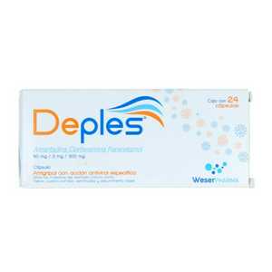 Deples 50 / 3 / 300mg caja con 24 cápsulas | Mejor Precio
