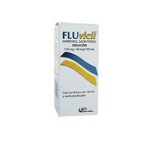 Fluvicil 150mg-40mg/100ml caja con 1 frasco de 120ml | Vitau