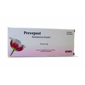 Prevepost 50mg/5mg caja 1 ampolleta 1ml solución inyectable | Vitau