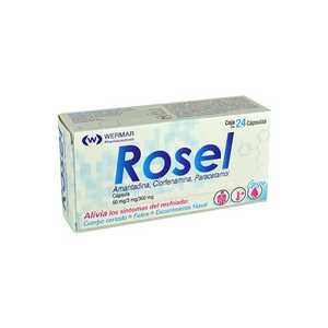 Rosel 50mg/3mg/300mg caja 24 cápsulas | Vitau