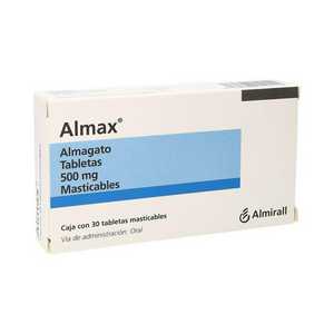 Almax 500mg caja con 30 tabletas masticables | Mejor Precio