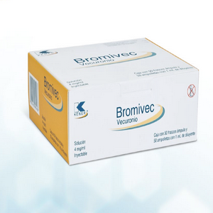 Bromivec 4mg/ml caja con 50 frascos ámpula de solución inyectable ...